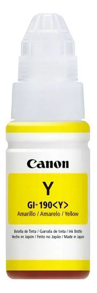 BOTE DE TINTA DE 70ML CANON 190Y COLOR AMARILLO