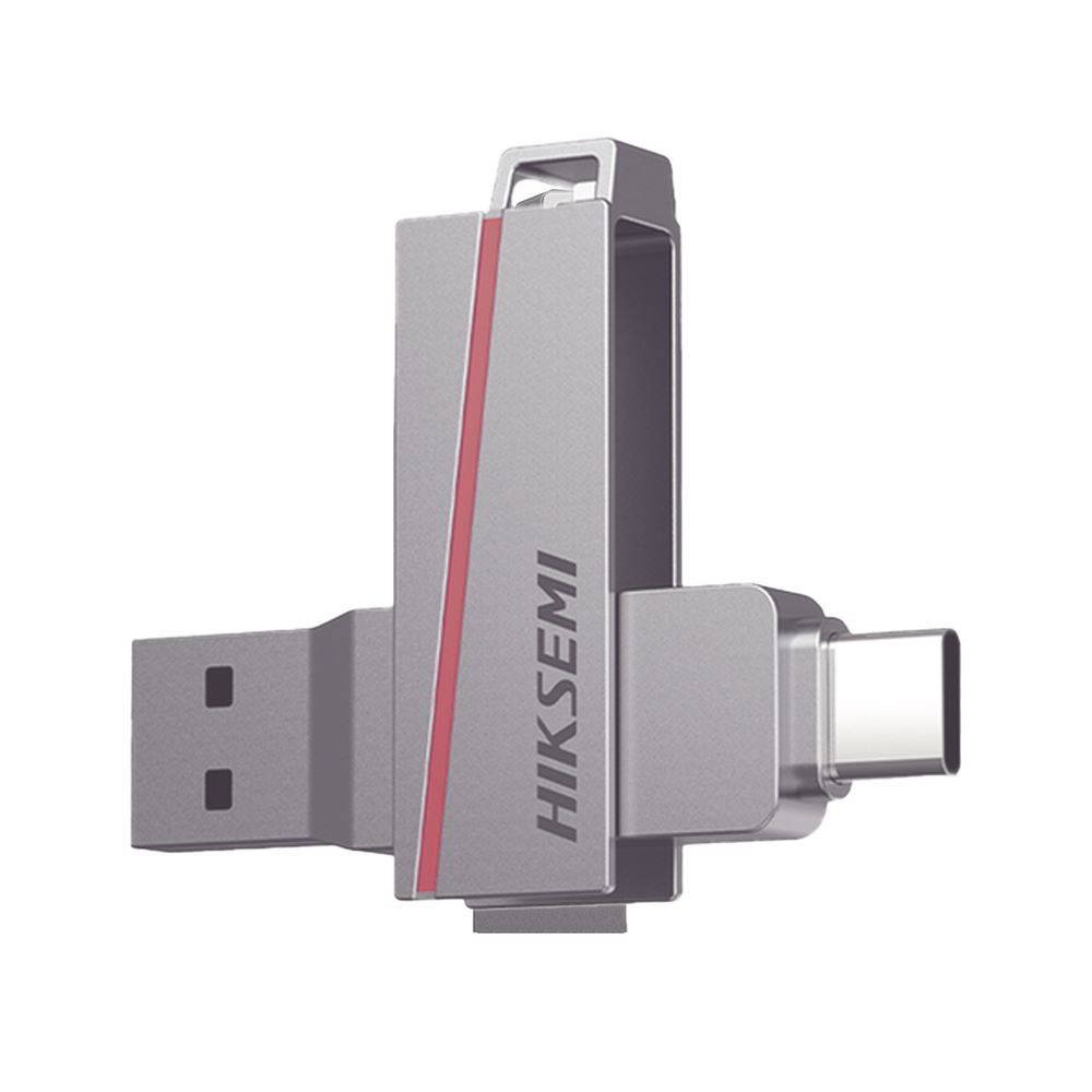 MEMORIA HIKSEMI USB 3.2 DUAL SLIM 256GB METALICA
