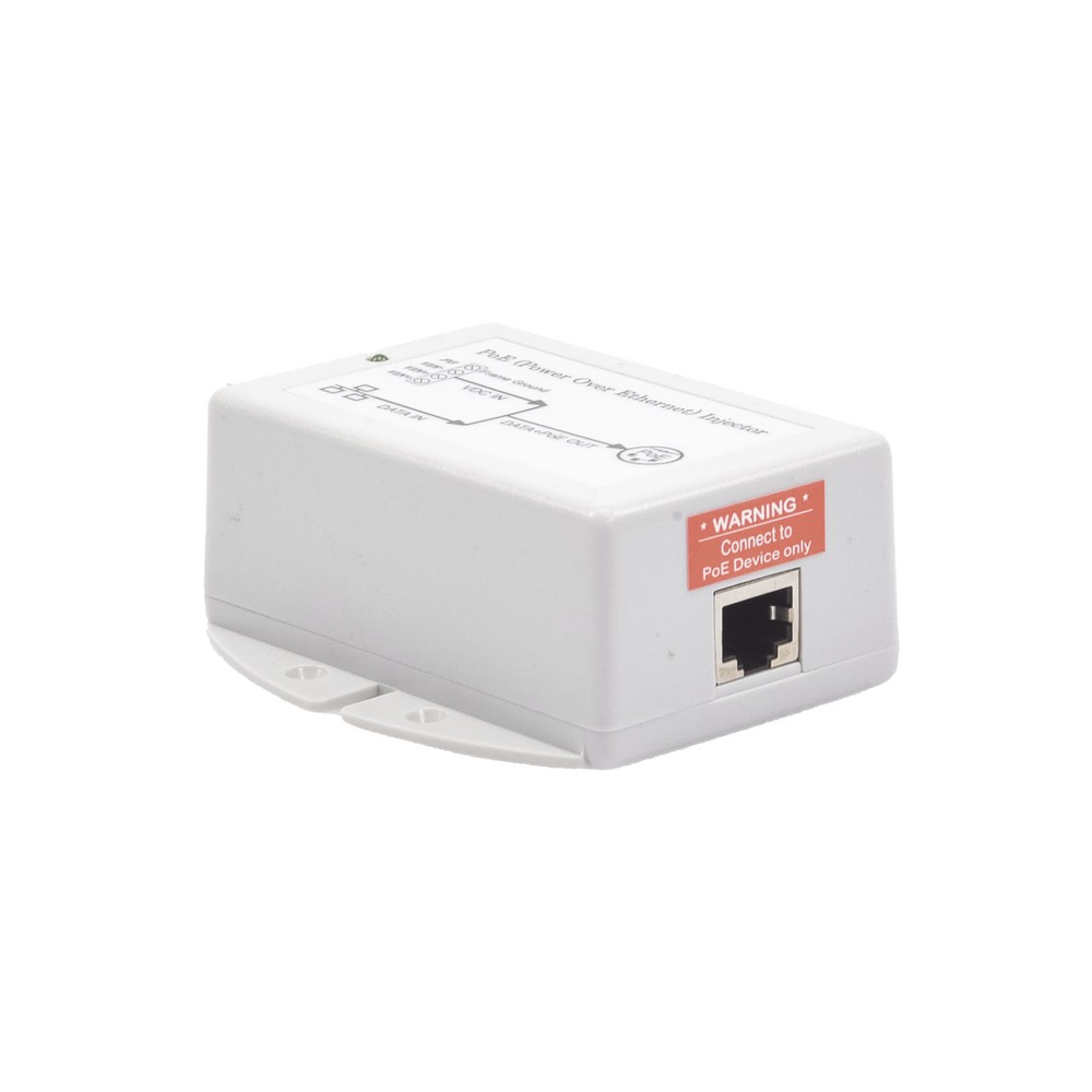 Inyector POE para Aplicación Solar, Entrada 9-36 Vcc, Salida Pasivo en 24 Vcc 10/100/1000 Mbps, Hasta 19 Watts TP1224G