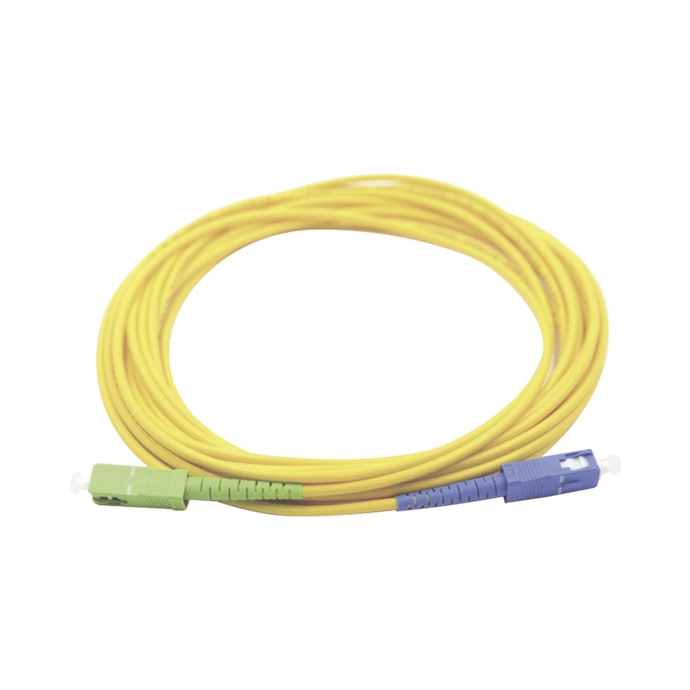 Jumper de Fibra Óptica Monomodo SC/UPC SC/APC Simplex, color amarillo 1 metro LINKEDPRO LPFOSCUSCA01