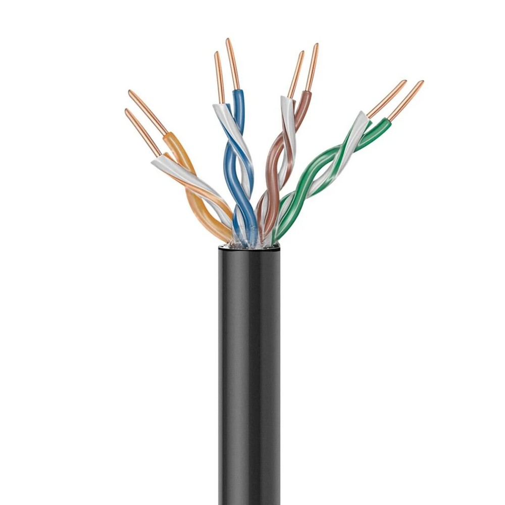 Cable utp Cat5e, color negro, sin blindar. Uso en intemperie PROCAT5EXTLITE