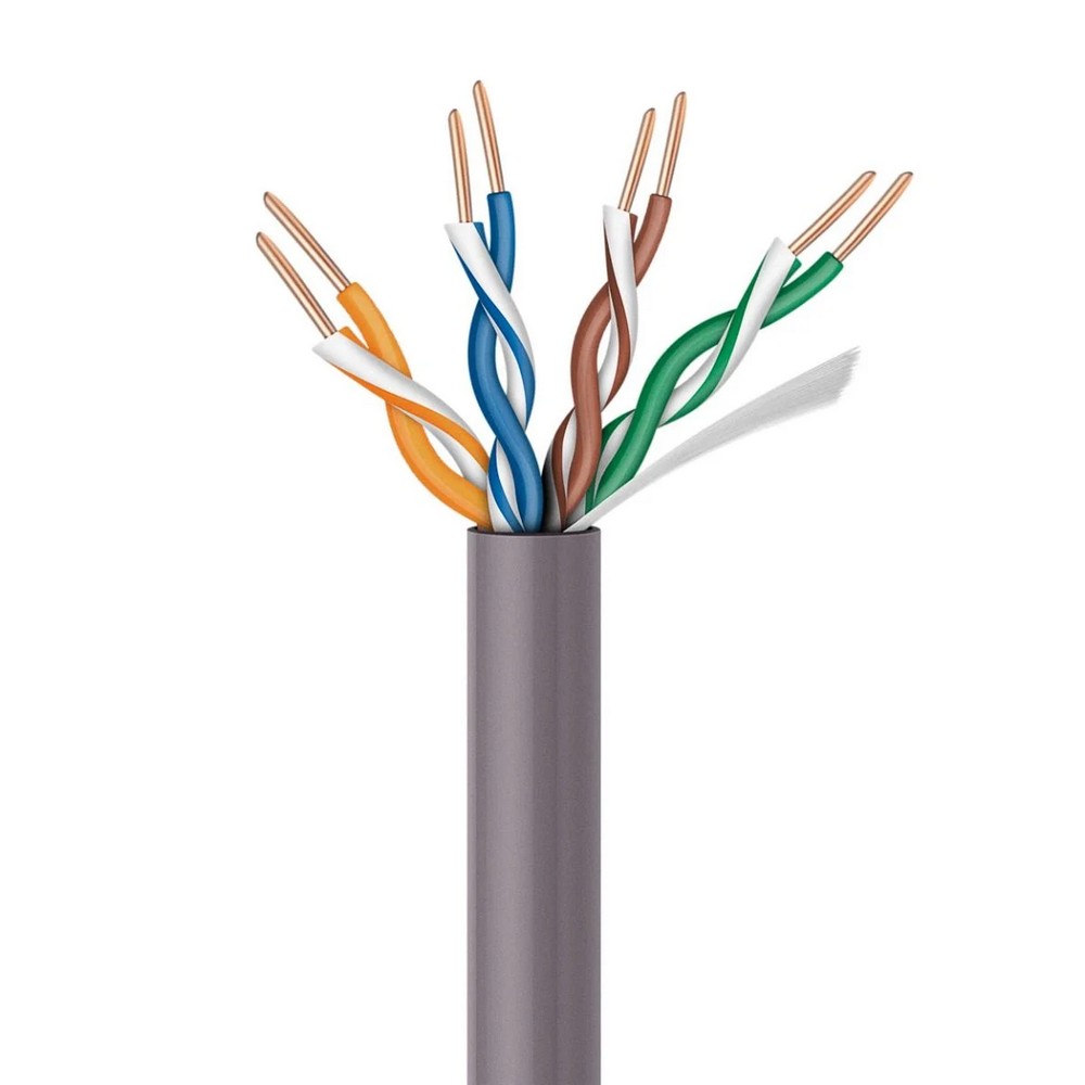 Cable 100% cobre, utp Cat5e color Gris Uso Interior PROCAT5E