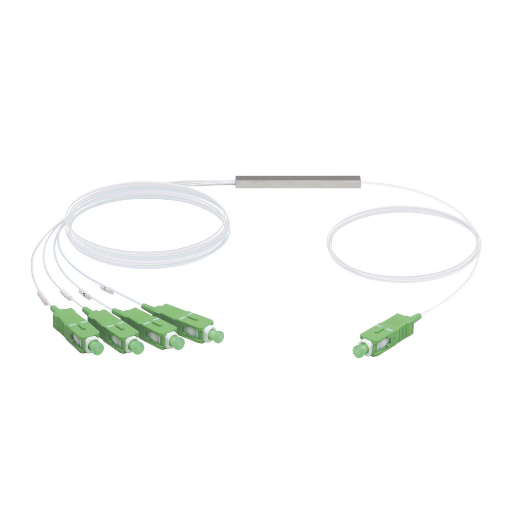 UFiber Splitter (Divisor Óptico) PLC 1 x 4, con conectores SC/APC UBIQUITI UF-SPLITTER-4