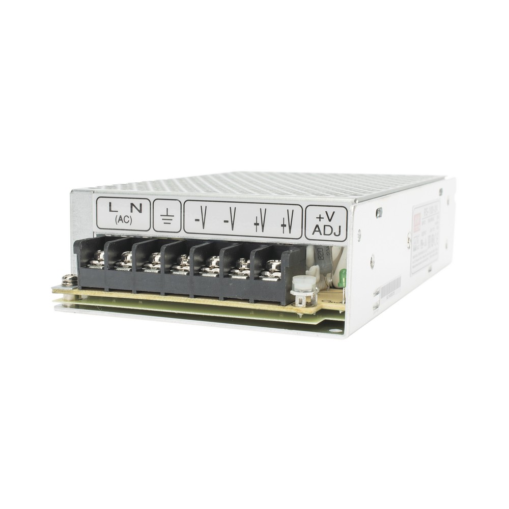 Fuente de Poder Industrial Conmutada 100W de Potencia, 24Vcc, 4.5A MEANWELL RS10024