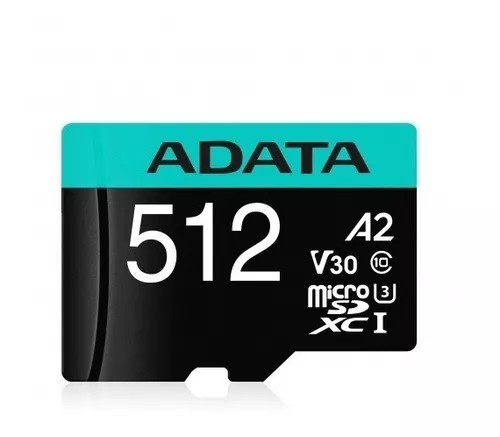 MEMORIA MICROSD ADATA 512GB V30 CLASE 10 CON ADAPTADOR SD