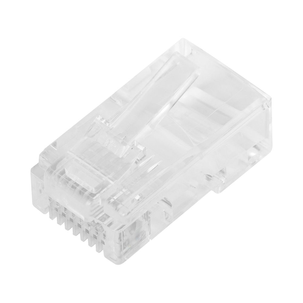 Plug Pass through RJ45 Cat5e sin blindaje, chapado de oro a 30 micras LINKEDPRO TC5PASS