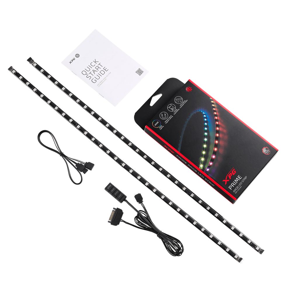 TIRA LED ARGB XPG PRIME CON CONTROL 60CM X 10MM NEGRO ARGBSTRIP-BKCWW