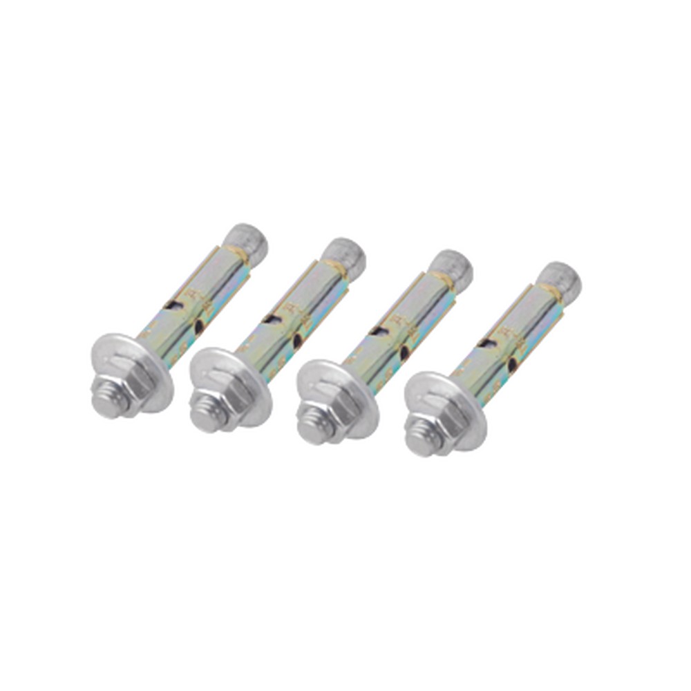 Kit de 4 Piezas de Taquete Tipo Barrenancla con Tornillo de 3/8\" X 3\" con Taquete de 1/2PULG BARREN-ANCLA