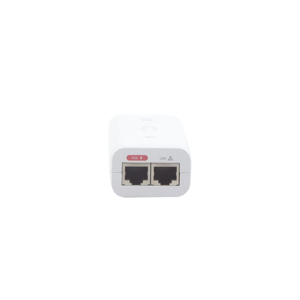 Adaptador POE Ubiquiti (48 VDC, 0.32 A) puerto Gigabit, ideal para equipos UniFi UBIQUITI U-POE-AF