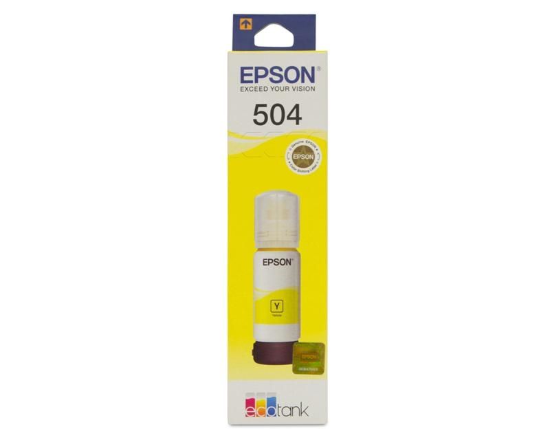 BOTE DE TINTA DE 70ML EPSON 504 COLOR AMARILLO