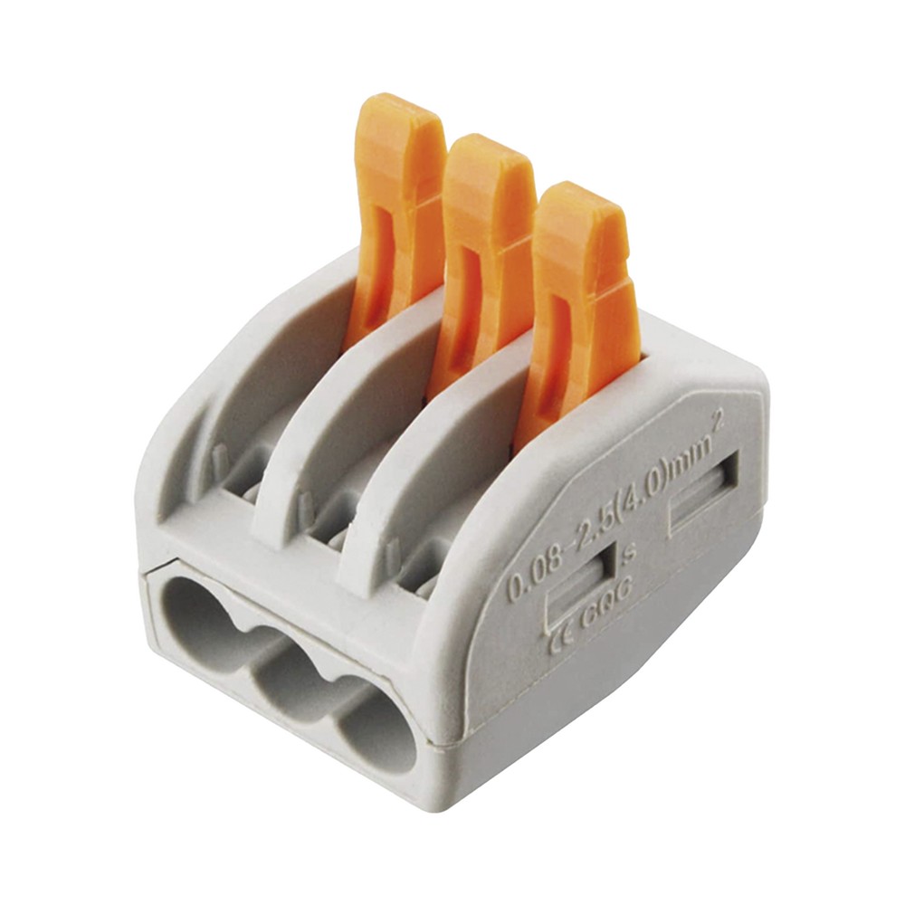 Conector Compacto para 1 Cable de Entrada 2 Cables de Salida / Cables Compatibles 12AWG-28AWG CON1004