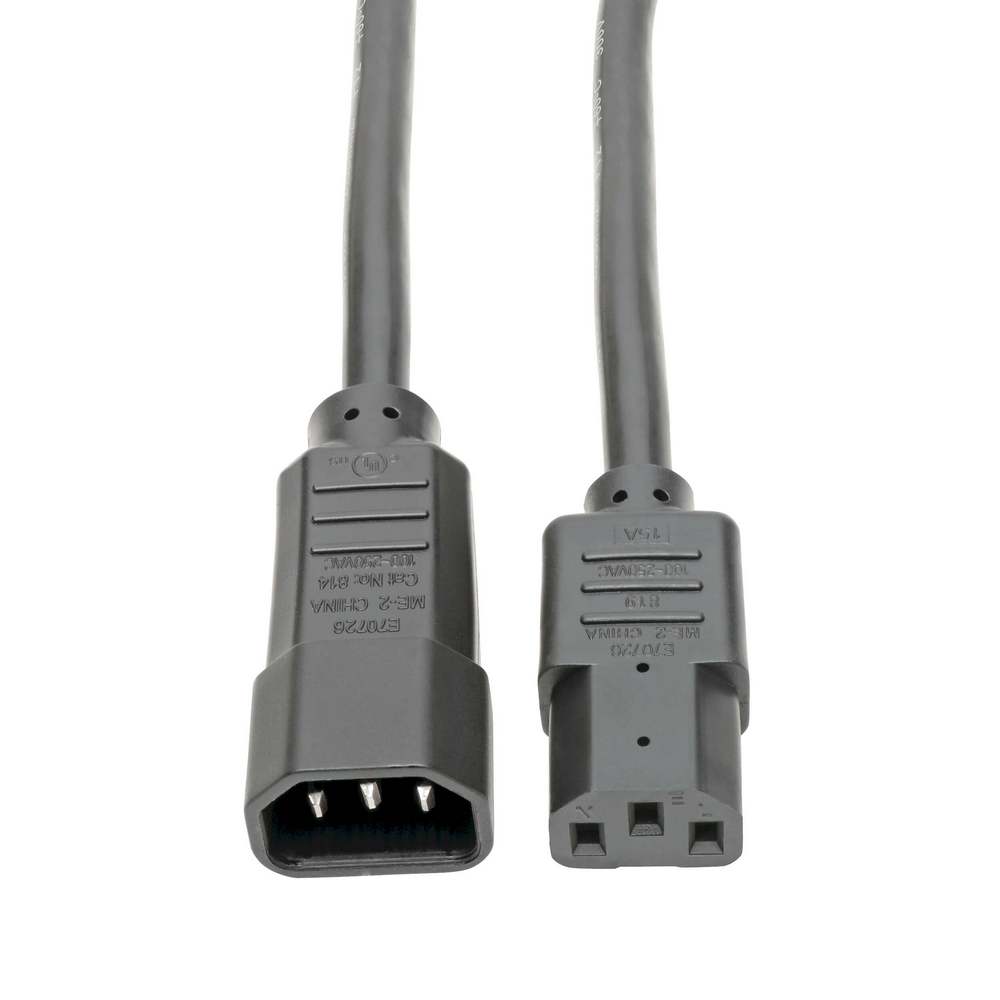 CABLE DE ALIMENTACION C13 HEMBRA C14 MACHO ESTILO PDU 15A 250V 14AWG 1.83M 6 PIES TRIPP-LITE  P005-006