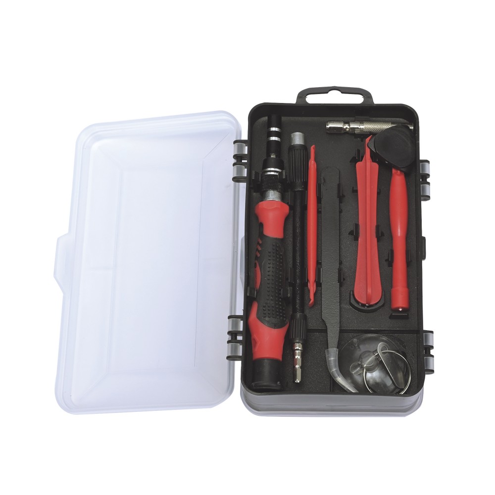 Juego de Reparación de Pantallas o Dispositivos Electrónicos de Uso Fino con 115 piezas con Estuche de Almacenaje PRECISION PSTH02004