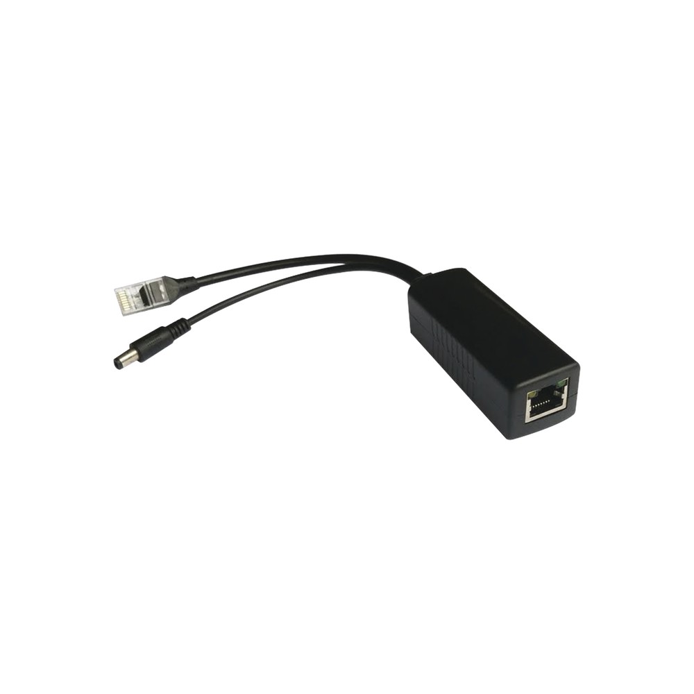 Cable divisor PoE pasivo de 48-55 Vcc @ 12 Vcc, 2 A. Aplicaciones como adaptar micrófonos en cámaras IP EPCOM TTPL100