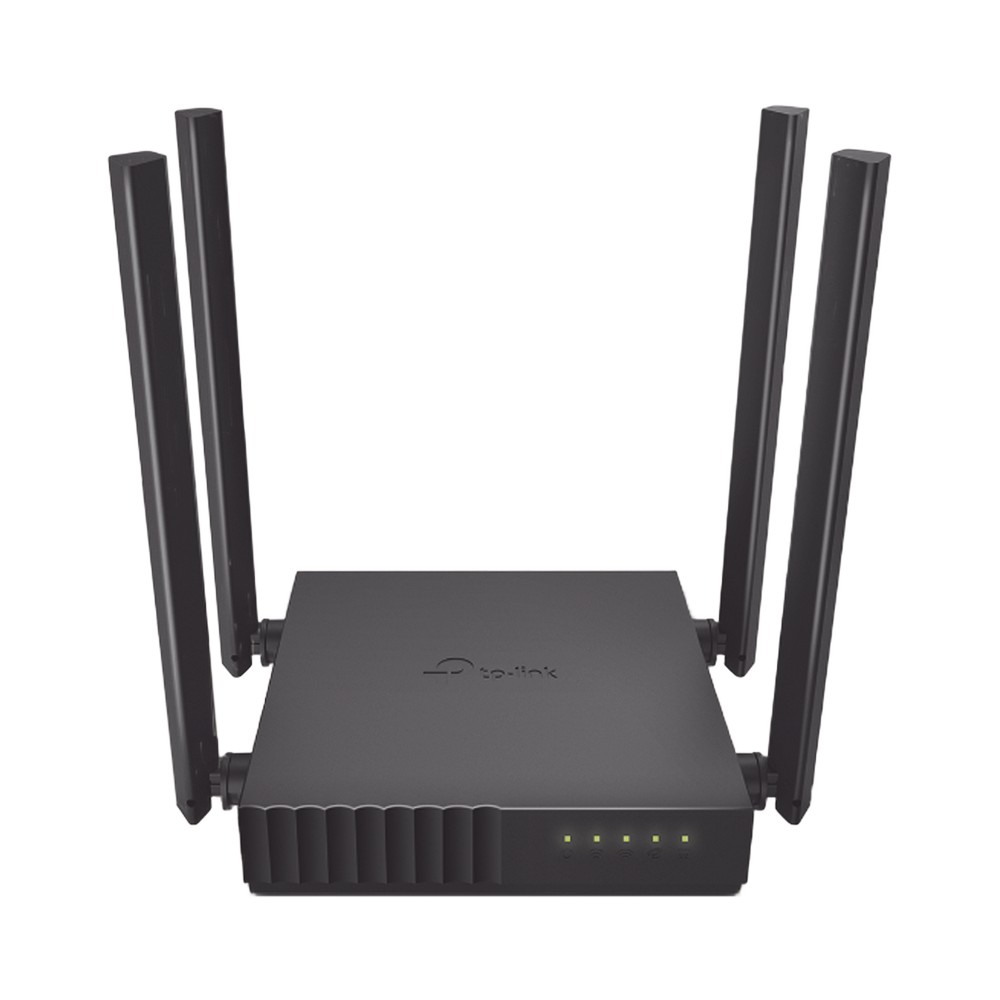 Router Inalámbrico doble banda AC, 2.4 GHz y 5 GHz Hasta 1200 Mbps, 4 antenas externas omnidireccional, 4 Puertos LAN 10/100 Mbps, 1 Puerto WAN 10/100 Mbps, Versión 6