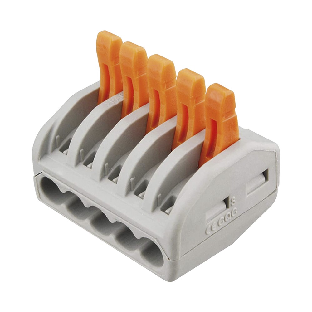 Conector Compacto para 1 Cable de Entrada 4 Cables de Salida / Cables Compatibles 12AWG-28AWG CON1006