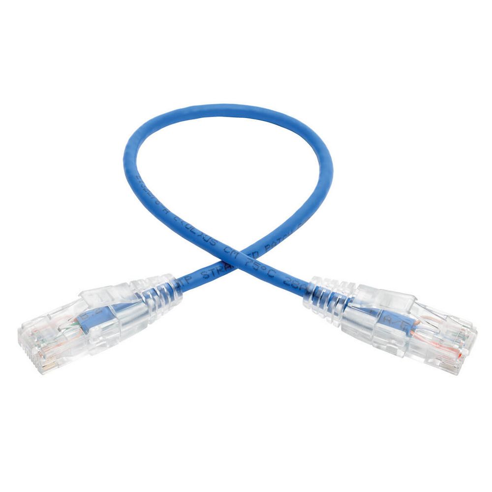 PATCHCORD CAT6 AZUL DELGADO RJ45 30CM TRIPP-LITE N201-S01-BL