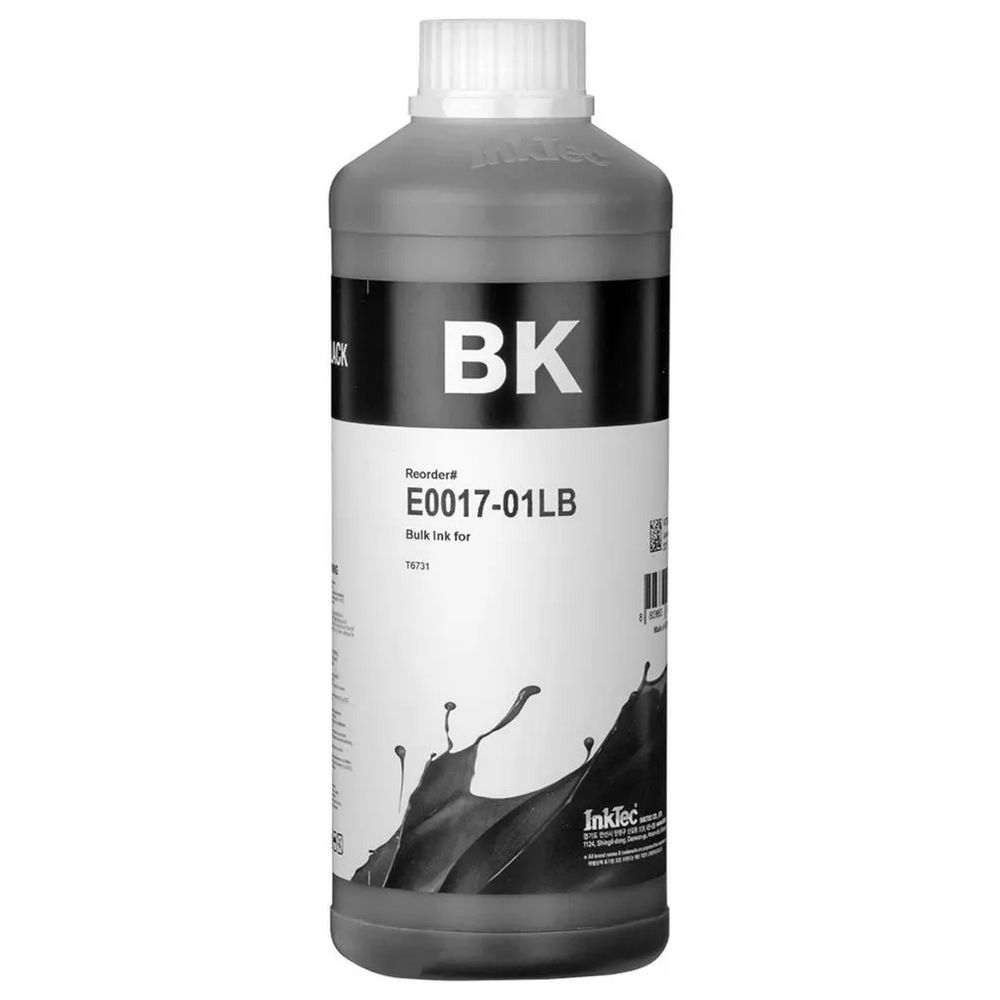 TINTA COLOR NEGRO PARA IMPRESORA EPSON 1 LITRO INKTEC E0017-01LB 