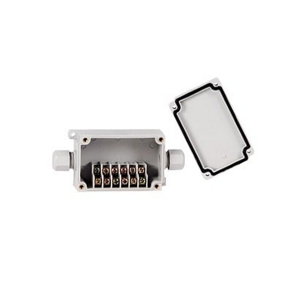 Caja de Conexión Exterior con Conexión Lateral para 6 Líneas (doble tornillo). Incluye Glándulas PSTTJ6P