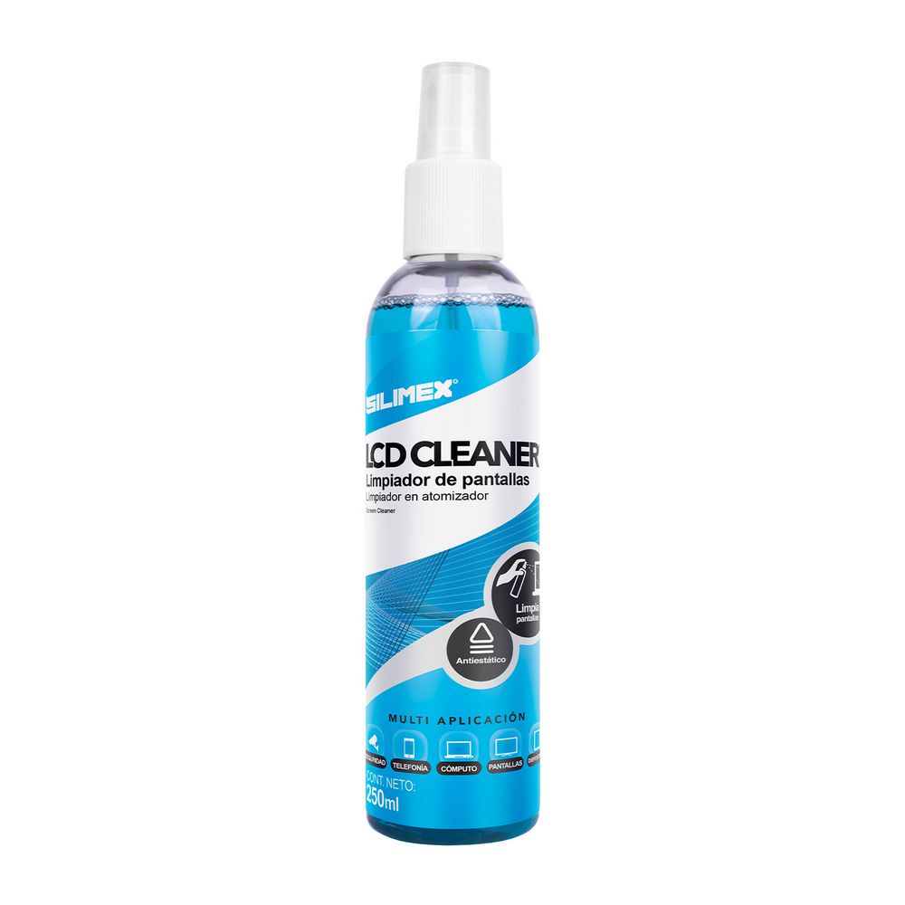 LIMPIADOR DE PANTALLAS LCD CLEANER SILIMEX ATOMIZADOR 250ML