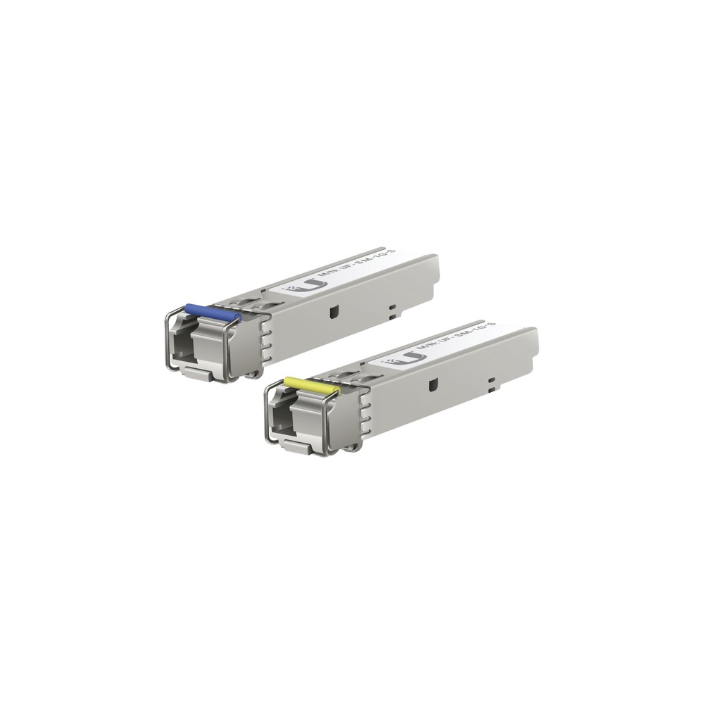 UFiber Módulo SFP, transceptor MiniGibic MonoModo 1.25 Gbps, distancia 3km, un conector LC, incluye 2 tranceptores UFSM1GS
