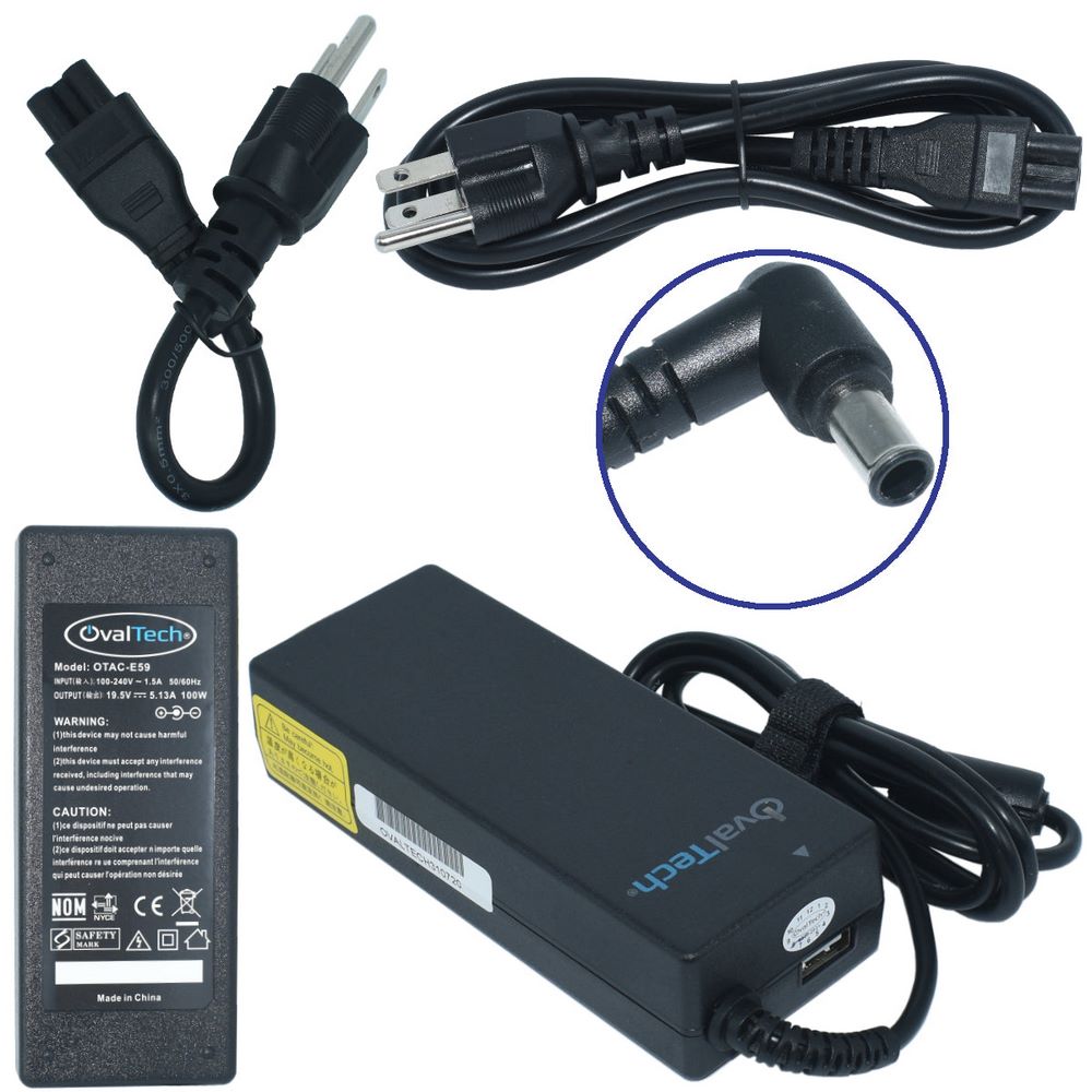 ADAPTADOR DE CORRIENTE SONY VAIO OVALTECH OTAC-E59 90W