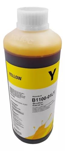 TINTA AMARILLO PARA IMPRESORA BROTHER 1 LITRO INKTEC B1100-01LY