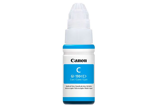 BOTE DE TINTA DE 70ML CANON 190C COLOR CYAN GI-190C