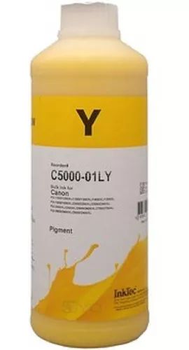 TINTA AMARILLO PARA IMPRESORA CANON 1 LITRO INKTEC C5000-01LY