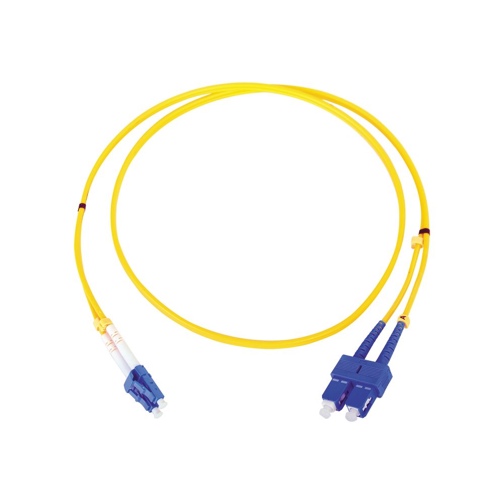 Jumper de Fibra Óptica Monomodo LC/SC Duplex de 1 metro LINKEDPRO LPFO6060B
