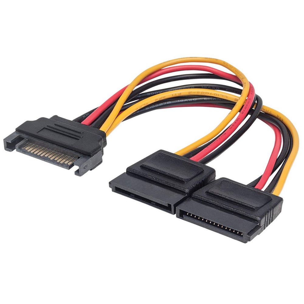 CABLE DE ALIMENTACION DIVISOR SATA A 2SATA MANHATTAN 354554