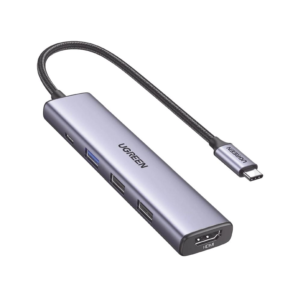 HUB USB-C 5 EN 1 ALUMINIO UGREEN CM478 15495 
