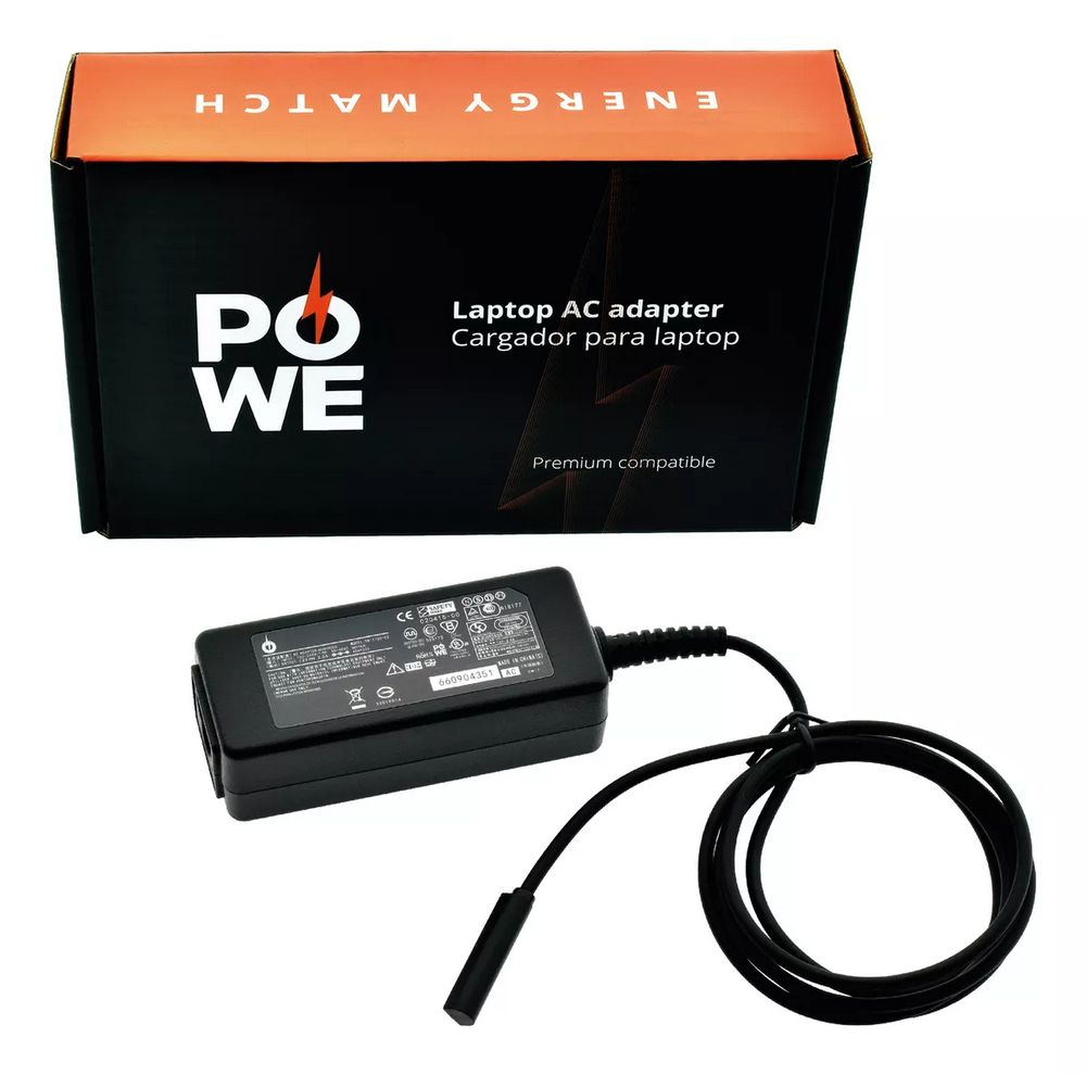ADAPTADOR DE CORRIENTE PARA LAPTOP MICROSOFT SURFACE PO WE 12V 3.6A
