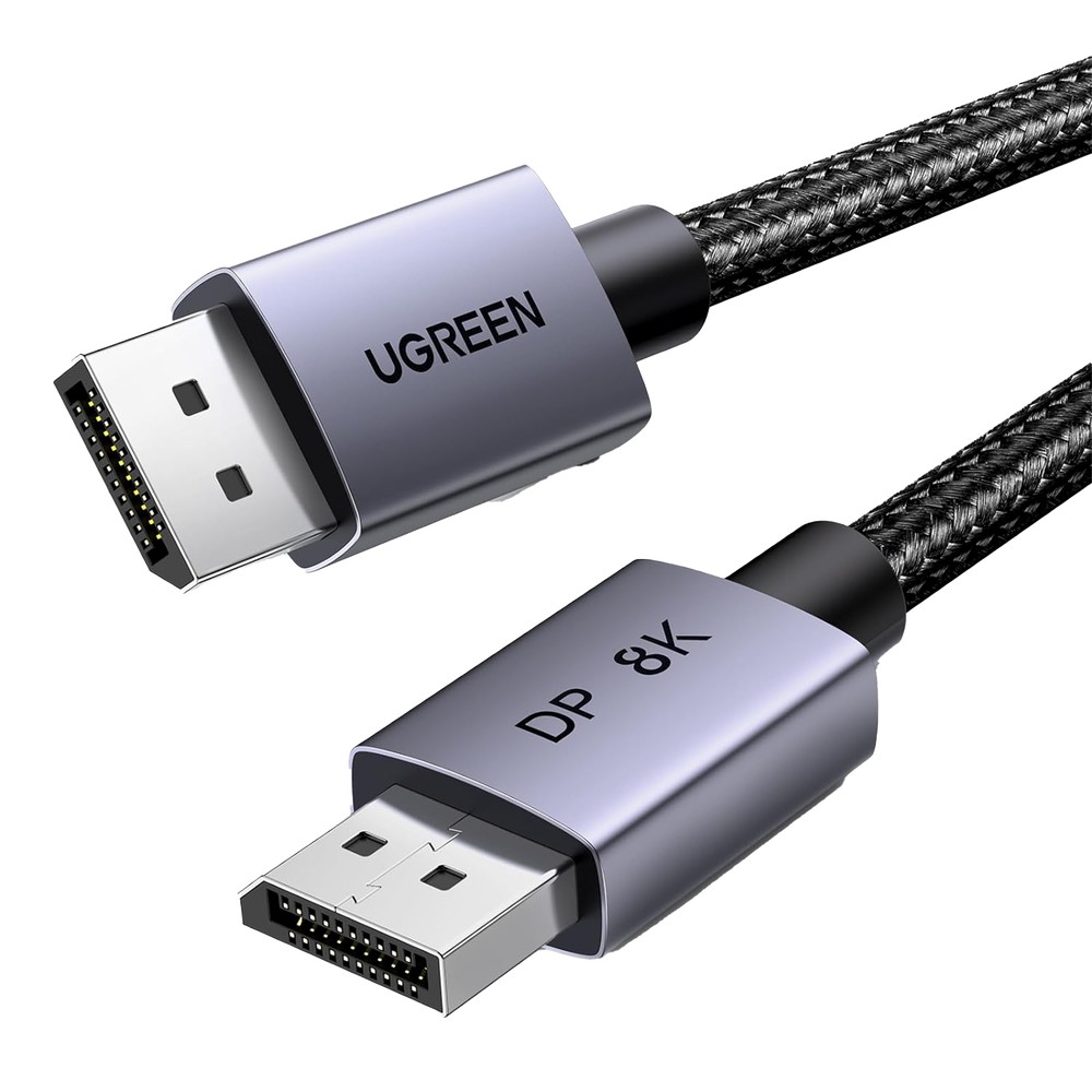 Cable DisplayPort 1.4 | 1 metro | Resolución 8K@60Hz | Blindaje interno Múltiple | 3D/HDR+/HDCP | 32.4 Gbps | FreeSync G-Sync | Certificado VESA | Núcleo de Cobre Estañado | Malla de Nylon DP120 25903
