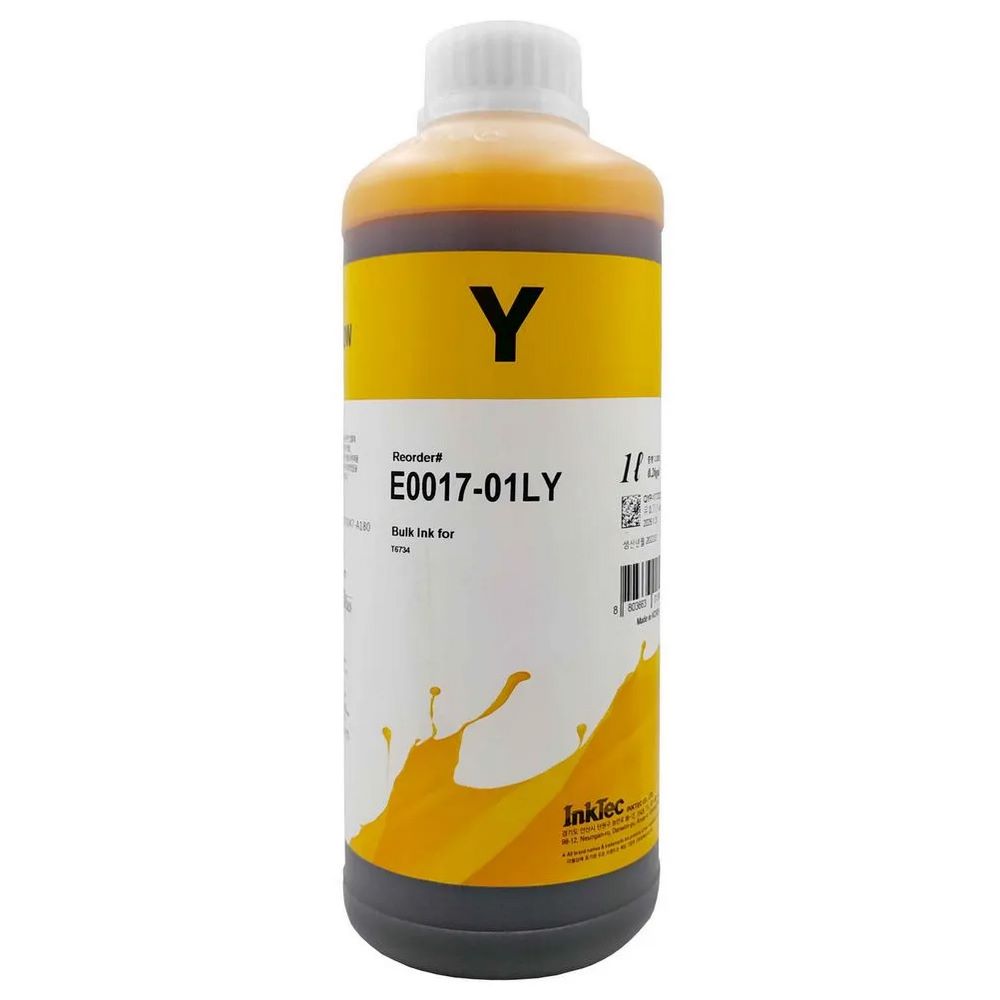 TINTA AMARILLO PARA IMPRESORA EPSON 1 LITRO INKTEC E0017-01LY