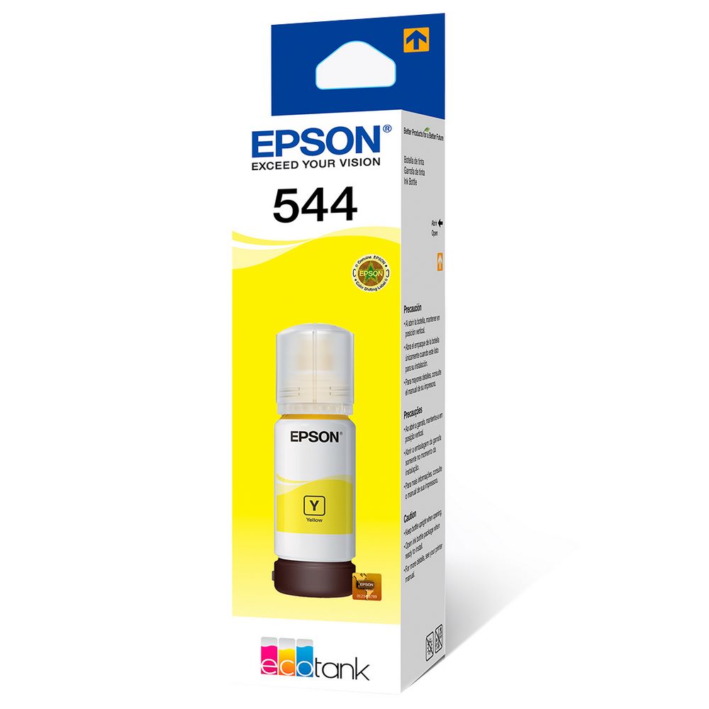 BOTE DE TINTA DE 65ML EPSON 544 COLOR AMARILLO