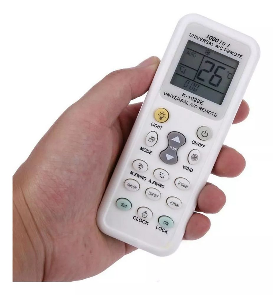 CONTROL UNIVERSAL MINISPLIT TRIO K-1028E LG MIRAGE SAMSUNG MABE CARRIER