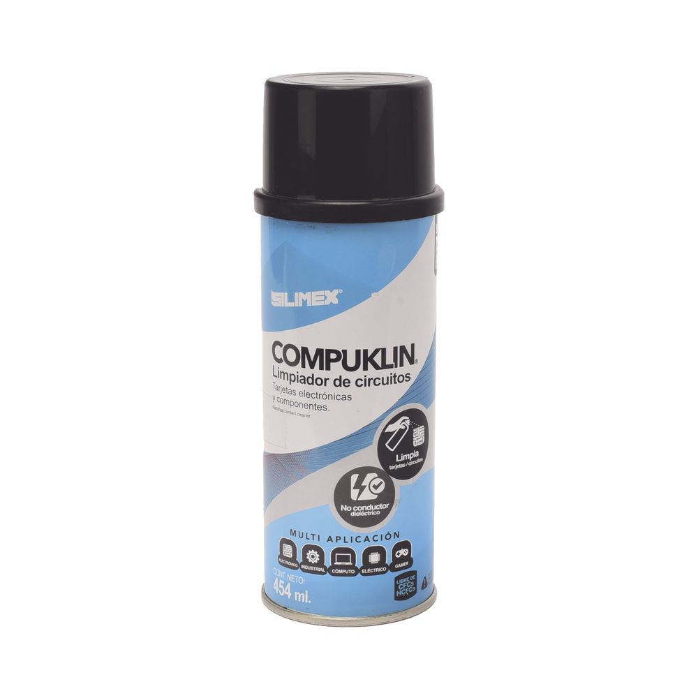 Aerosol COMPUKLIN limpiador de circuitos 454ml silimex