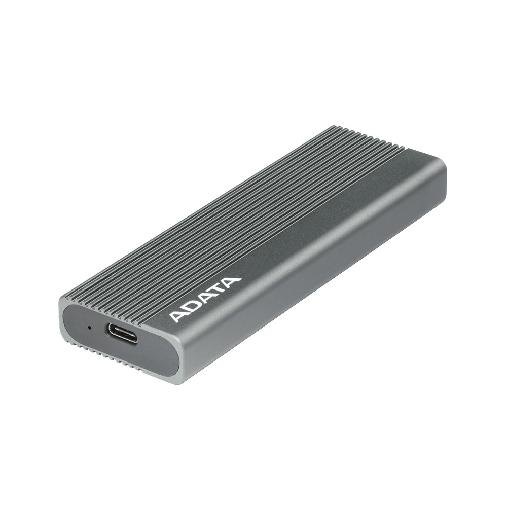 CARCASA ADATA EC680 PARA SSD PCIE DE DIFERENTES TAMAÑOS M.2 USB 3.2 COLOR GRIS METALICO EC680-CCGY