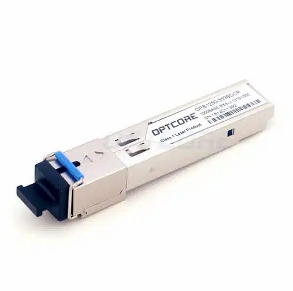 MODULO TRANSCEPTOR SFP PARA ENLACE DE FIBRA OPTICA BIDI BIDIRECCIONAL 1GIGABIT SC 3KM DDM OPTCORE OPB1250-353SDCR